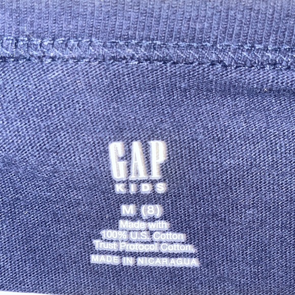 GAP Kids Navy Long Sleeve Tee with Music Graphic - Picture 5 of 7